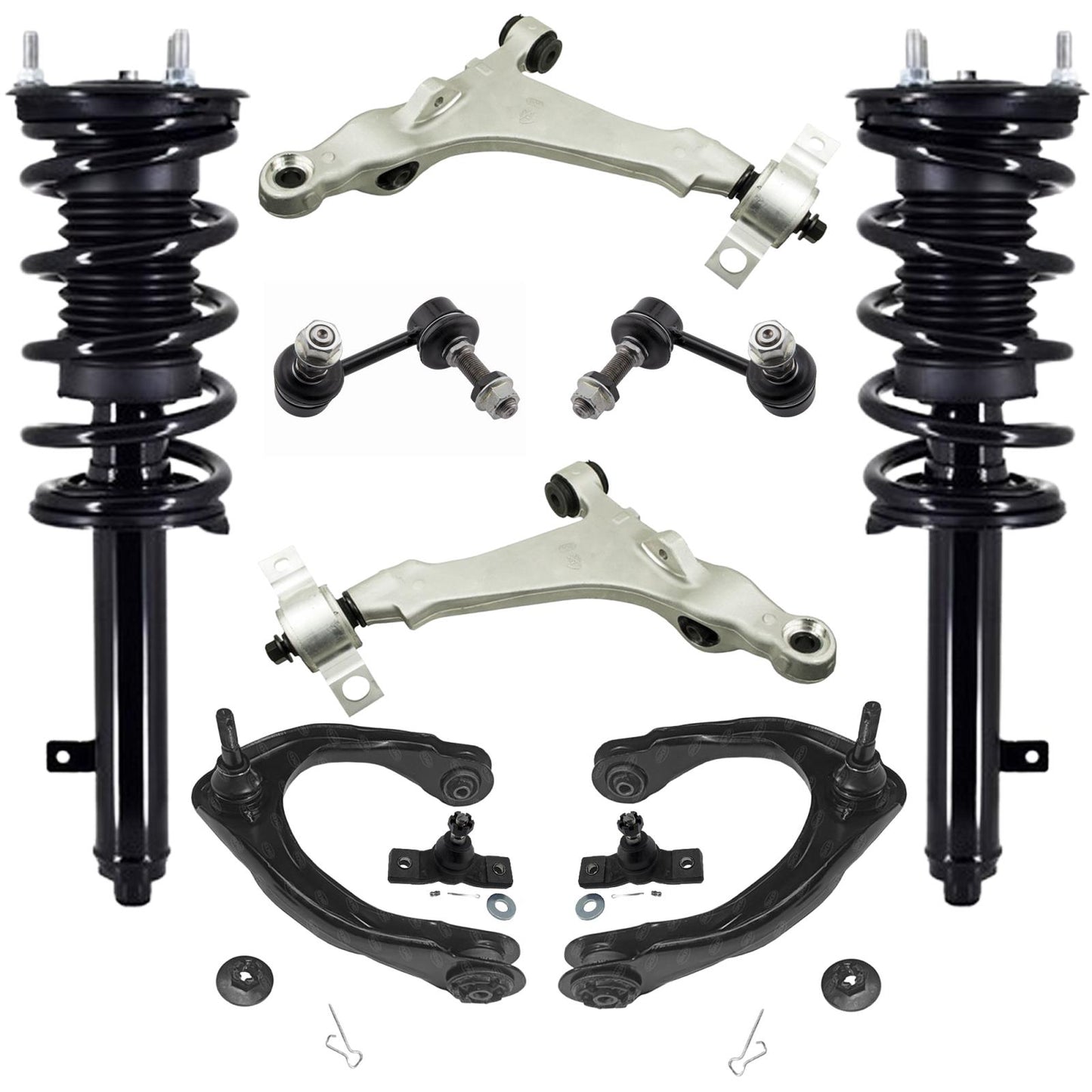 Front Struts Control Arms Ball Joints & Links For Lexus IS300 2016-2020 F Sport