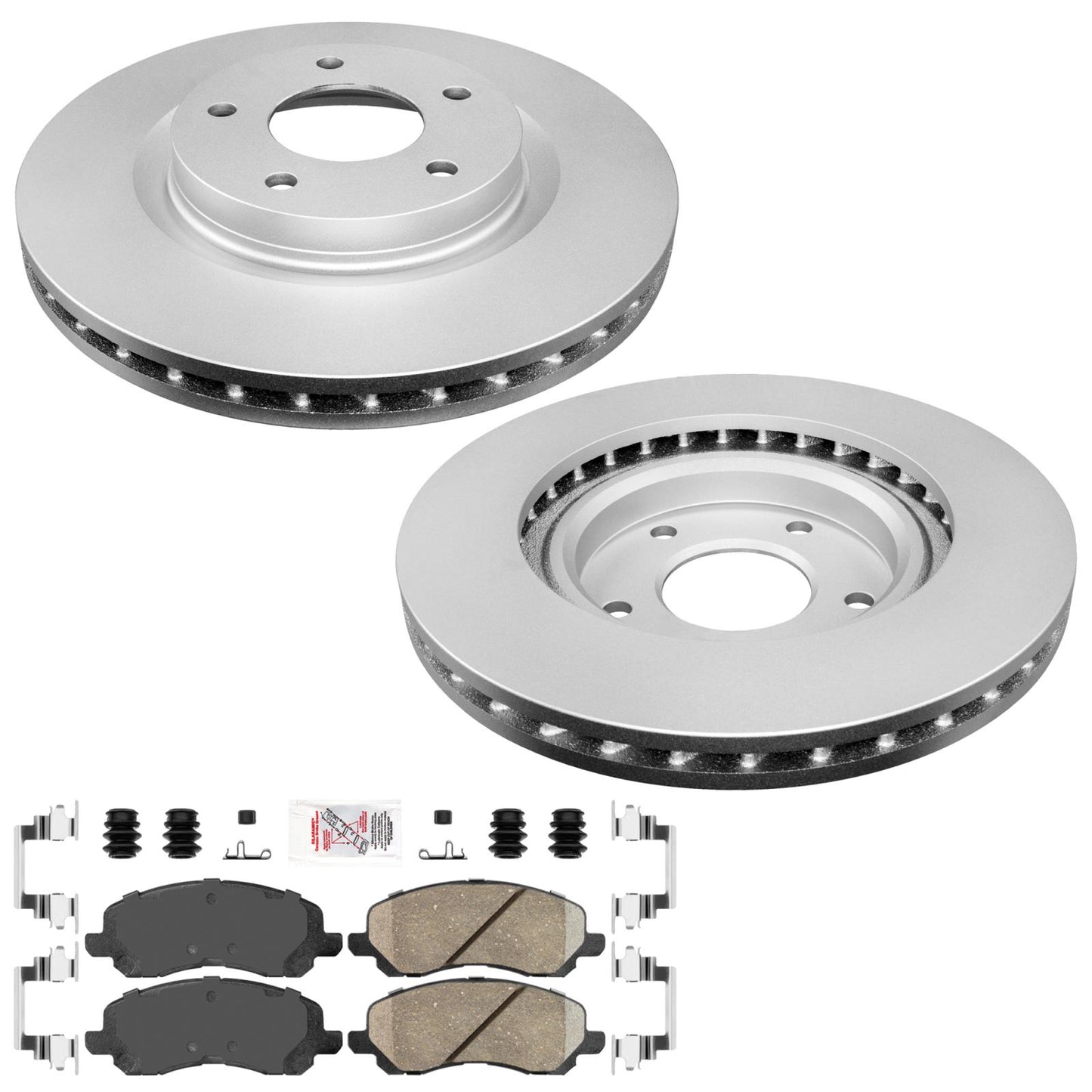 Front Coated Disc Brake Rotors Brake Pads for Mitsubishi Outlander 2007-2015
