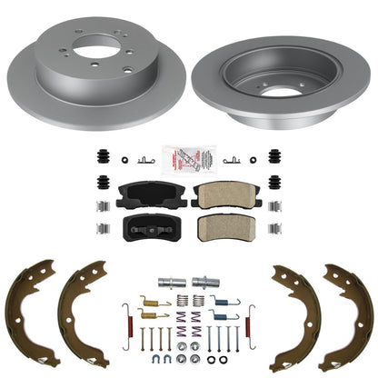 Rear Coated Disc Brake Rotors Brake Pads for Mitsubishi Outlander 3Rd Row 08-12