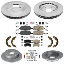 F&R Coated Disc Brake Rotors Brake Pads for Mitsubishi Outlander 3Rd Row 08-12