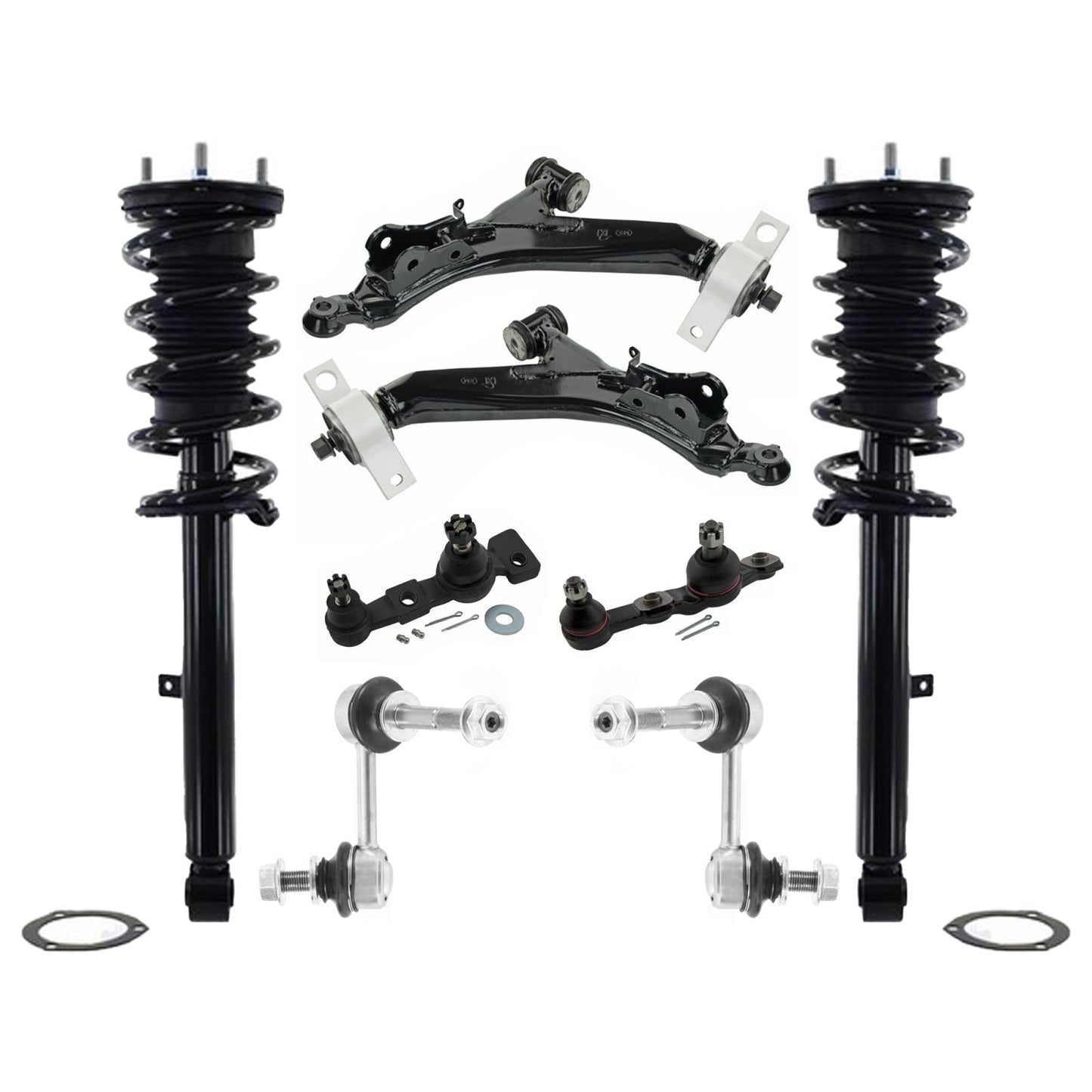 Front Struts Lower Control Arms & Links For Lexus IS250 F Sport RWD 2014-2015
