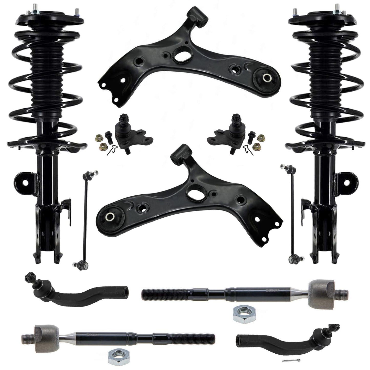 Front Struts Lower Control Arms Tie Rods & Links For Scion xB 2008 2014 2015