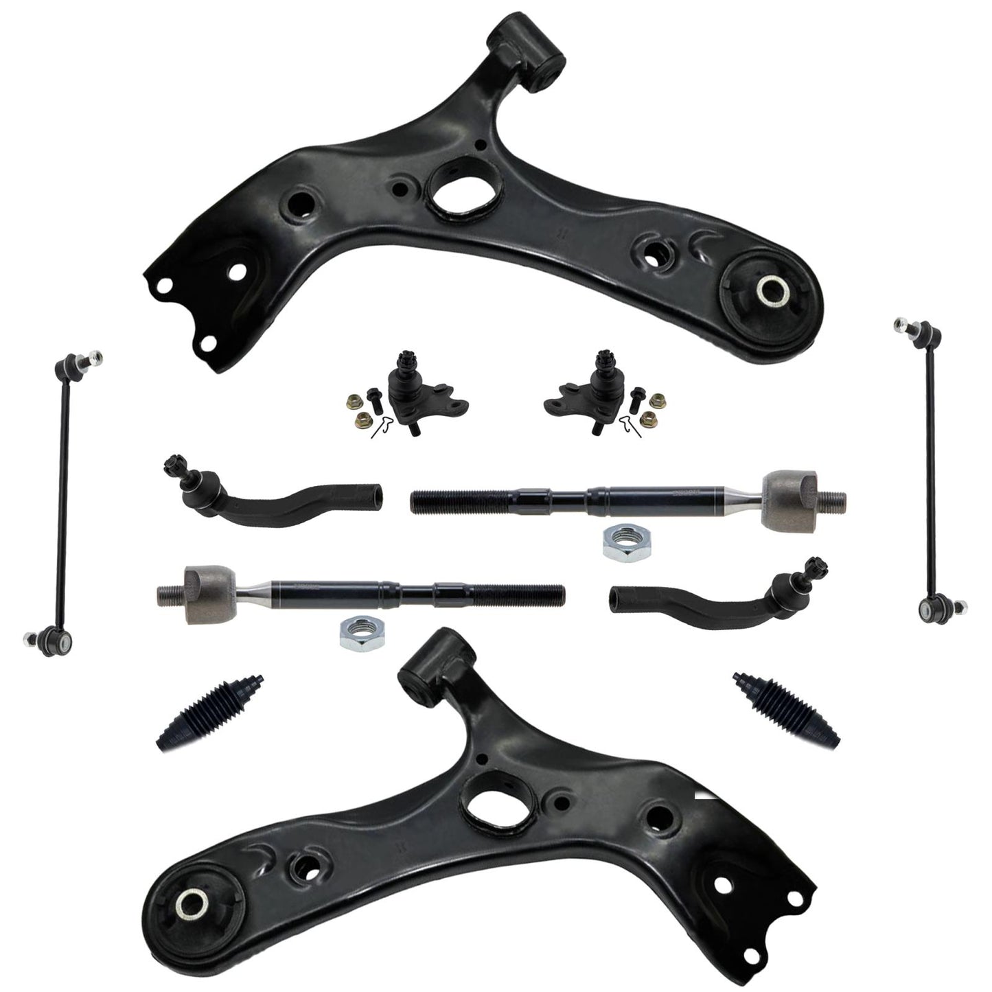 Front Lower Control Arms Tie Rods & Links For Scion xB 2008 2009 2010 2011 2015