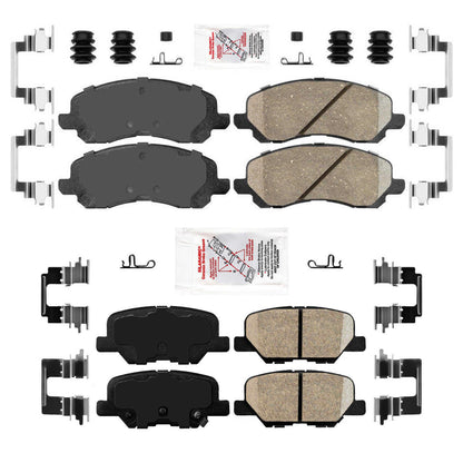 Front and Rear Ceramic Disc Brake Pads for Mitsubishi Outlander Sport 2013-2025