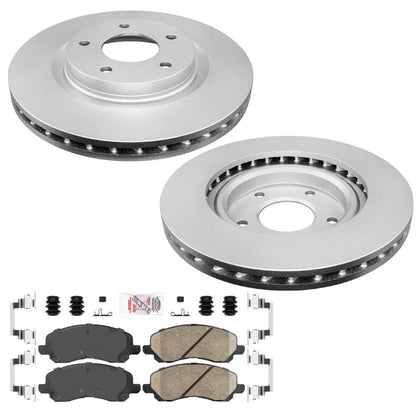 Front Coated Disc Brake Rotors Brake Pads for Mitsubishi Outlander 2007-2020
