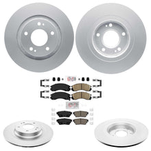 Front and Rear Coated Disc Brake Rotors Pads for Mitsubishi Outlander PHEV 18-22