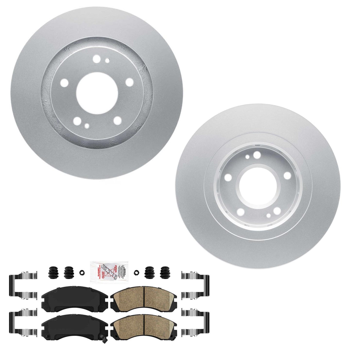 Front Coated Disc Brake Rotors Pads for Mitsubishi Outlander PHEV 2018-2022