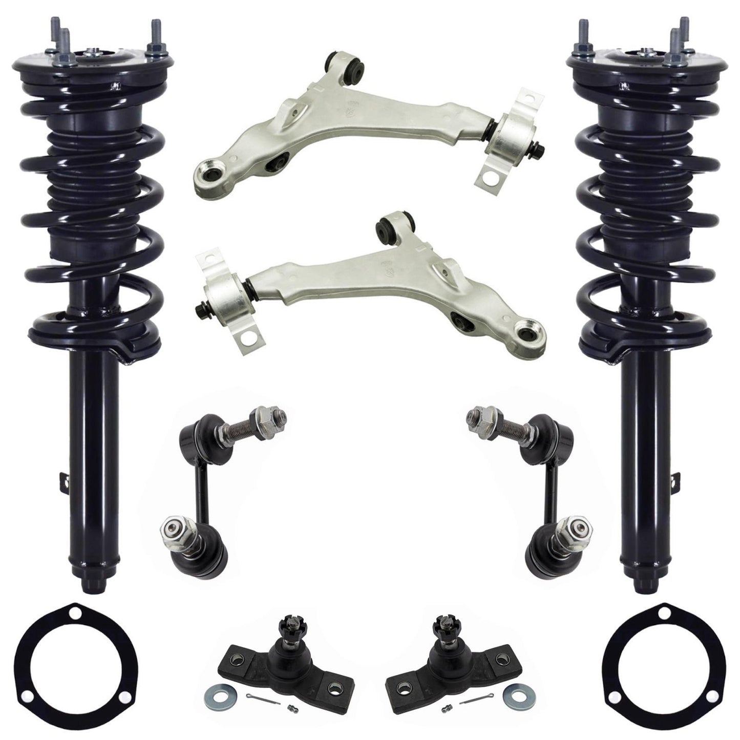 Front Struts Control Arms Ball Joints & Links For IS300 2016-18 All Wheel Drive