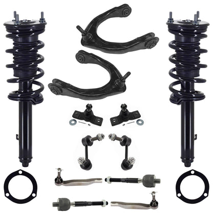 Front Struts Upper Control Arms Ball Joints Tie Rods Links For IS300 16-18 AWD