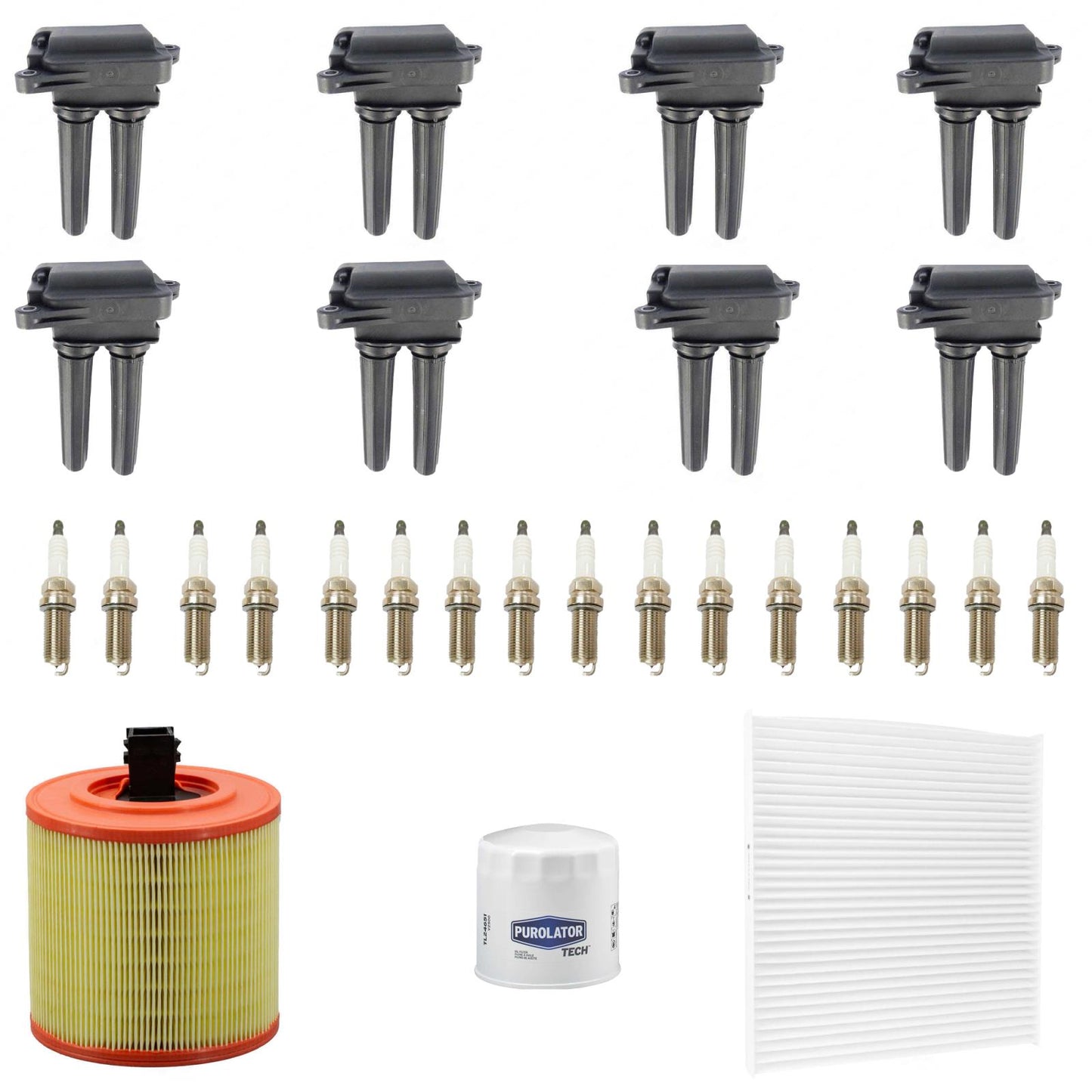 Ignition Coil Iridium Spark Plugs Tune Up Kit For Grand Cherokee 6.2L 2018-2021