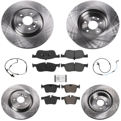 325MM F&R Disc Brake Rotors & Brake Pads for Jaguar XE XF 2.0L 2018 2019 2020