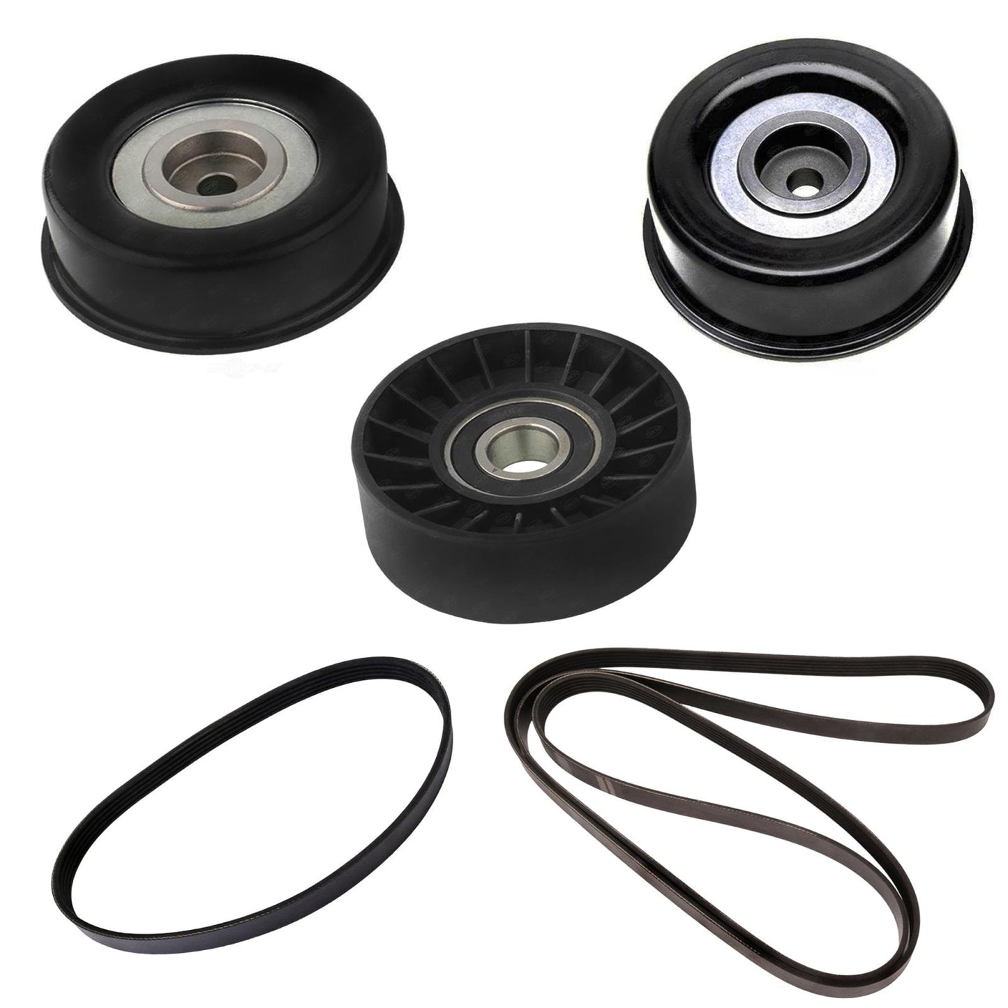 Belt Idler Pulley and Engine Belts kit for Hyundai Santa Fe 3.5L 2003 2005 2006