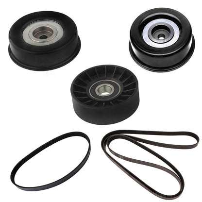 Belt Idler Pulley and Engine Belts kit for Hyundai Santa Fe 3.5L 2003 2005 2006