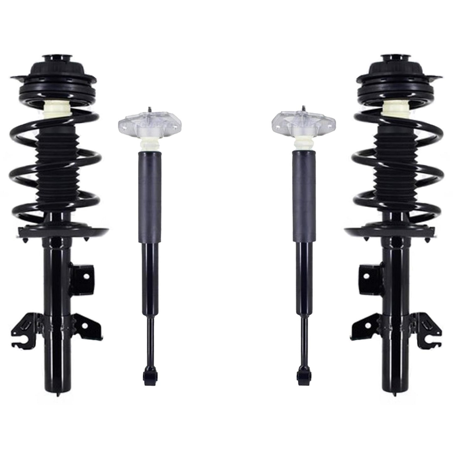 Front Complete Struts & Rear Shocks For Jeep Cherokee 19-2022 Front Wheel Drive