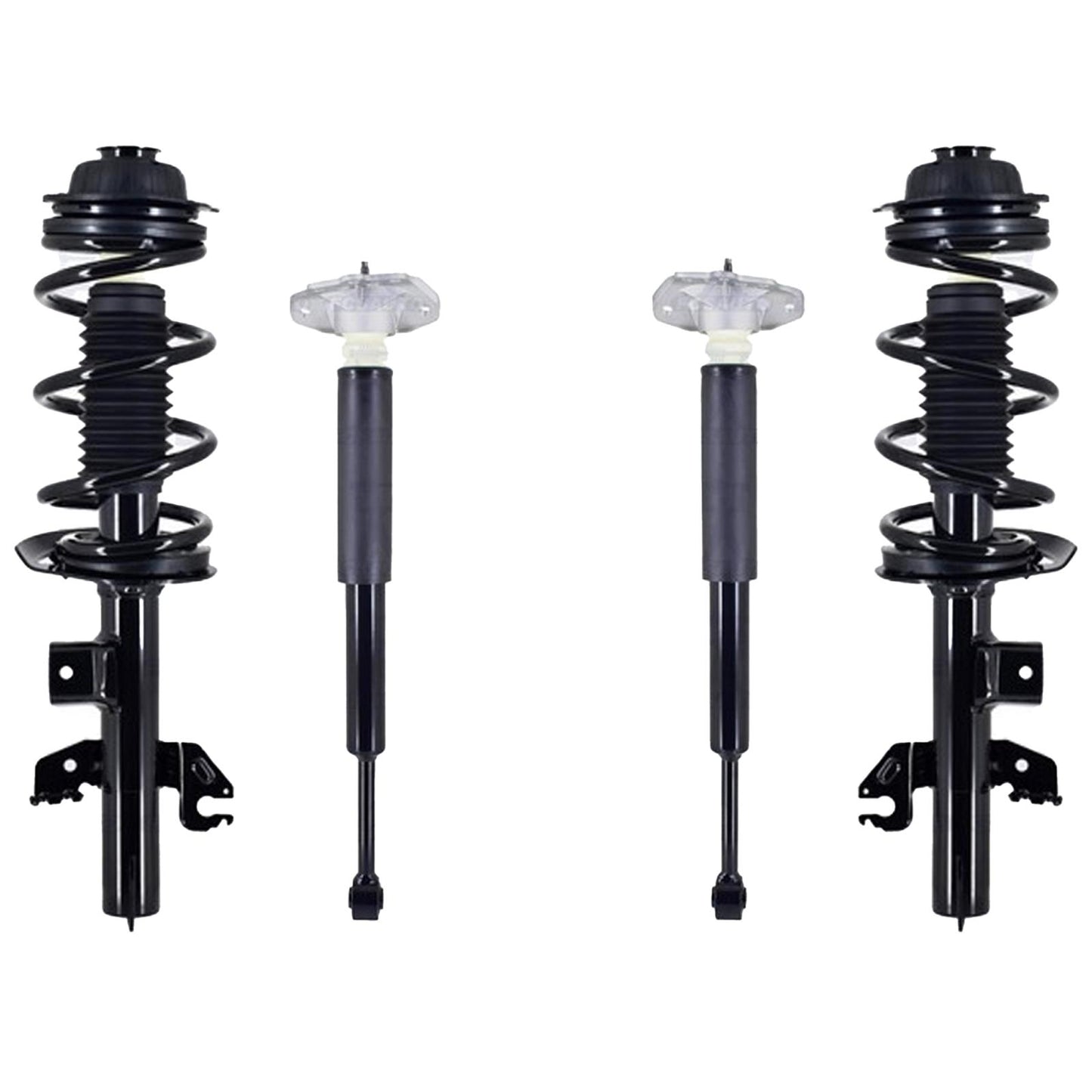 Front Complete Struts & Rear Shocks For Jeep Cherokee 2019-2023 All Wheel Drive