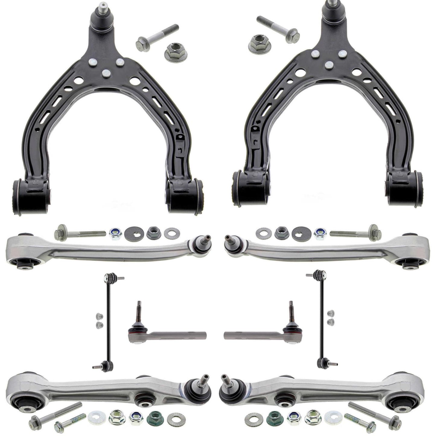 Front Upper & Lower Control Arms Tie Rods & Links For Tesla X 2016 2018 2024