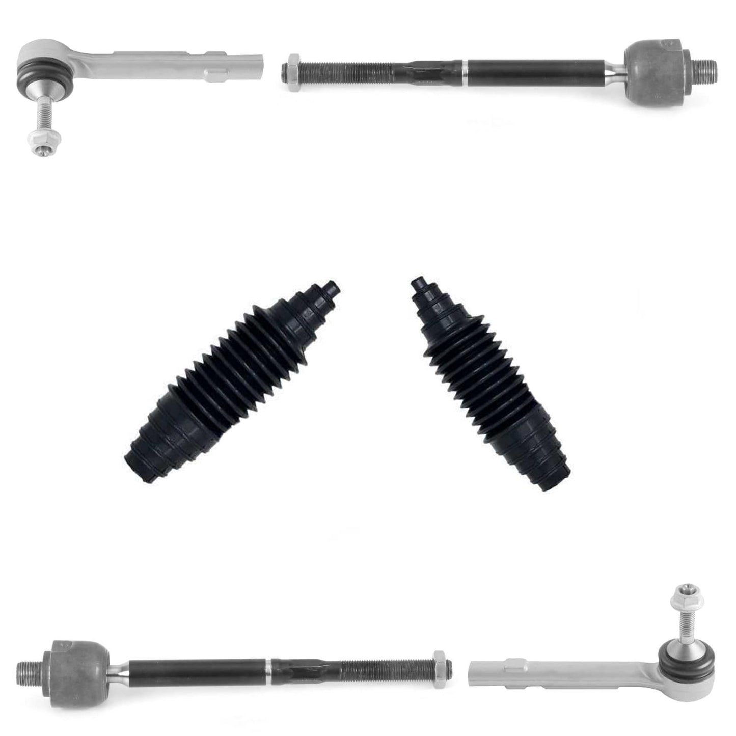 Front Inner & Outer Tie Rods For Tesla S & X 2016 2017 2018 2019 2020 2021 2024