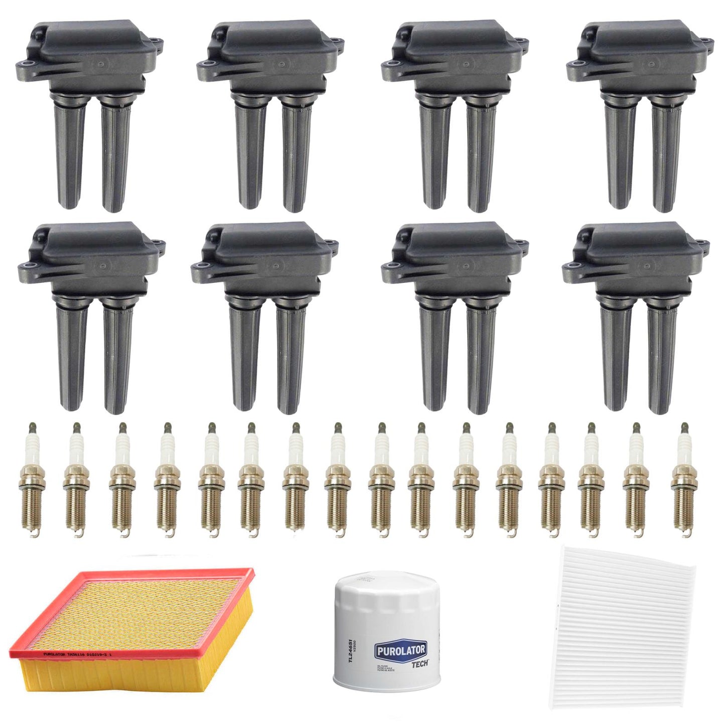 Ignition Coil Iridium Spark Plugs Tune Up Kit For Grand Cherokee 6.4L 2012-2021