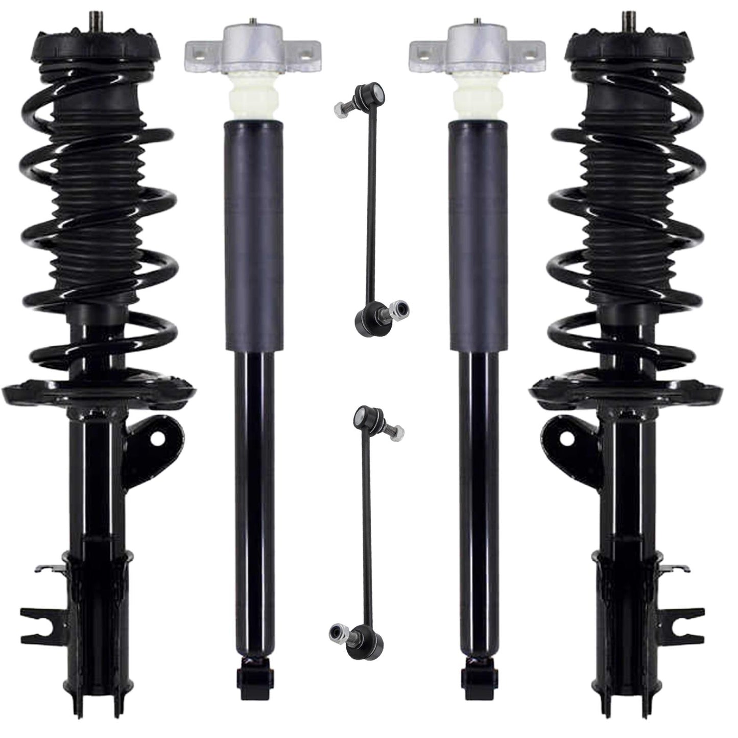 Front Struts & Rear Complete Shocks & Links For Encore 13-22 Front Wheel Drive