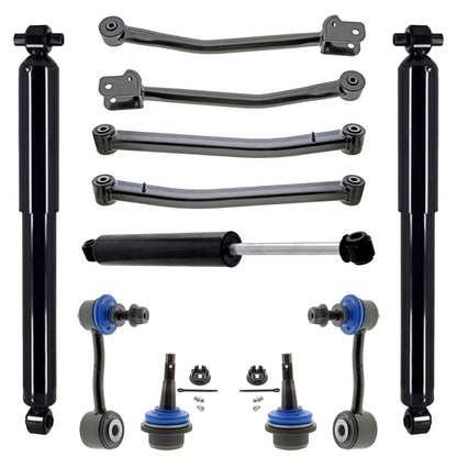 Steering Damper Shocks Control Arms Ball Joints & Links For Wrangler 2018-2024
