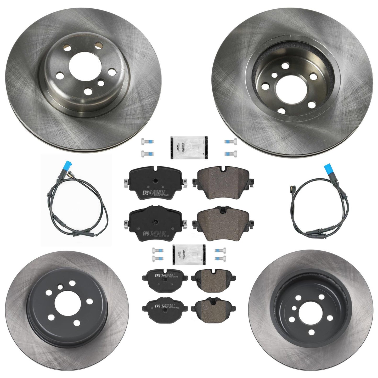 Front & Rear Disc Brake Rotor Brake Pad for BMW X3 2018 2019 2020 2021 2022 2.0L