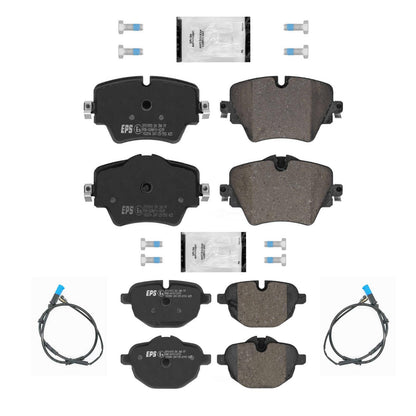 Front & Rear Disc Brake Pads Sensors for BMW X3 2018 2019 2020 2021 2022 2.0L