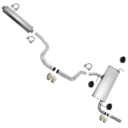 Muffler Pipe Exhaust System with Clamps for 08-12 Chevrolet Malibu 2.4L Gas eng