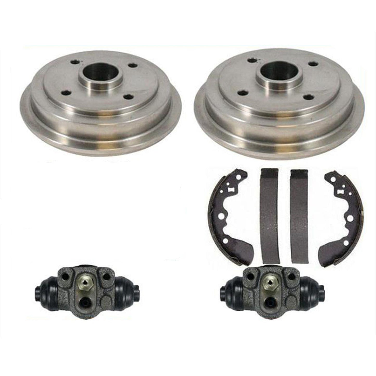 Tambores de freno trasero Zapatas Kit de resorte Cilindro de rueda para Geo Metro 2 puertas 95-97