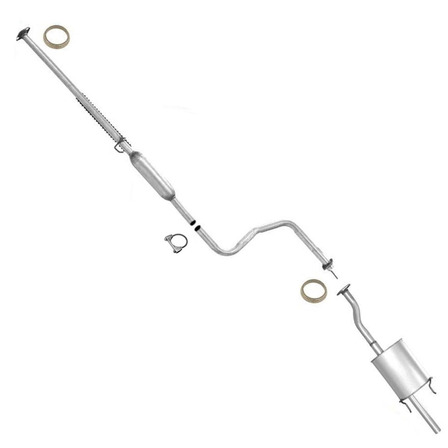 Muffler Exhaust Pipe System For 1996 1997 2000 Honda Civic 2 4 Door 1.6L DX LX