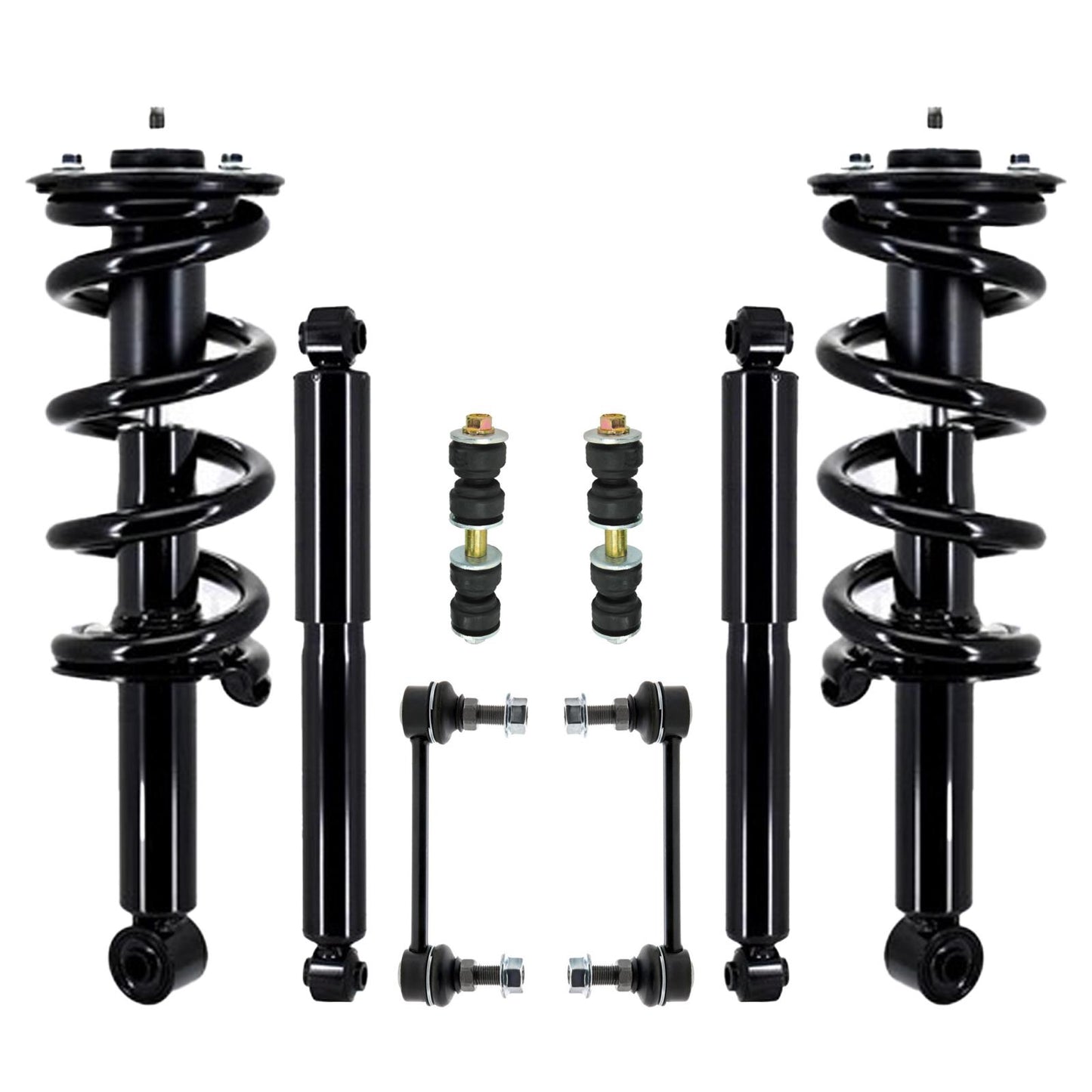 Front Struts Rear Shocks & Sway Bar Links For Nissan NV1500 2012 2013 2020 2021