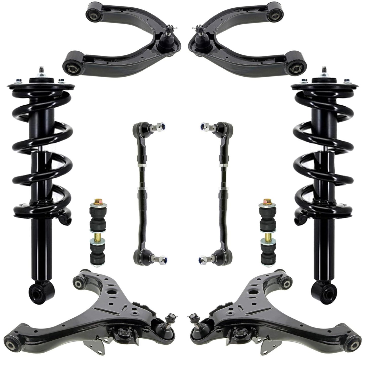 Front Struts Control Arms Tie Rods & Links For Nissan NV1500 NV2500 2012-2021