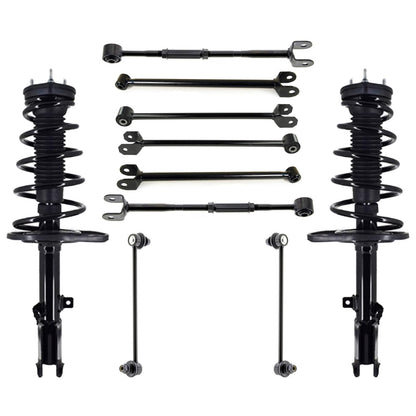 Rear Struts Forward Rearward Trailing Arms & Links For Toyota Camry SE 07-2011