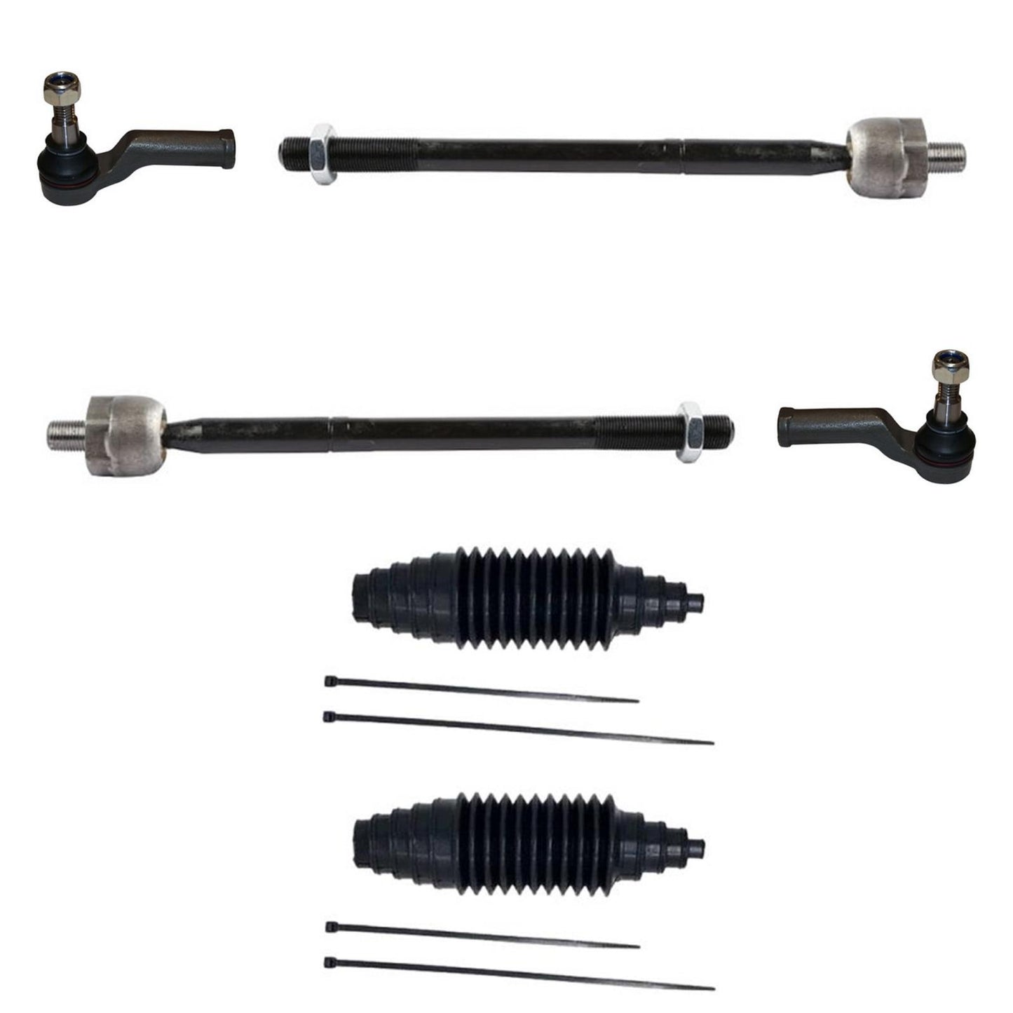 Front Inner & Outer Tie Rods For Land Rover LR2 2008 2009 2010 2011 2012 2015