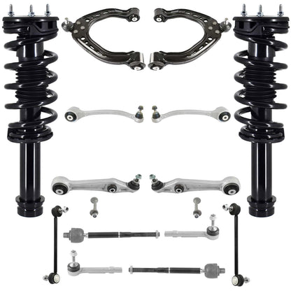 Front Struts Control Arms Tie Rods & Links For Tesla S 16-19 All Wheel Drive