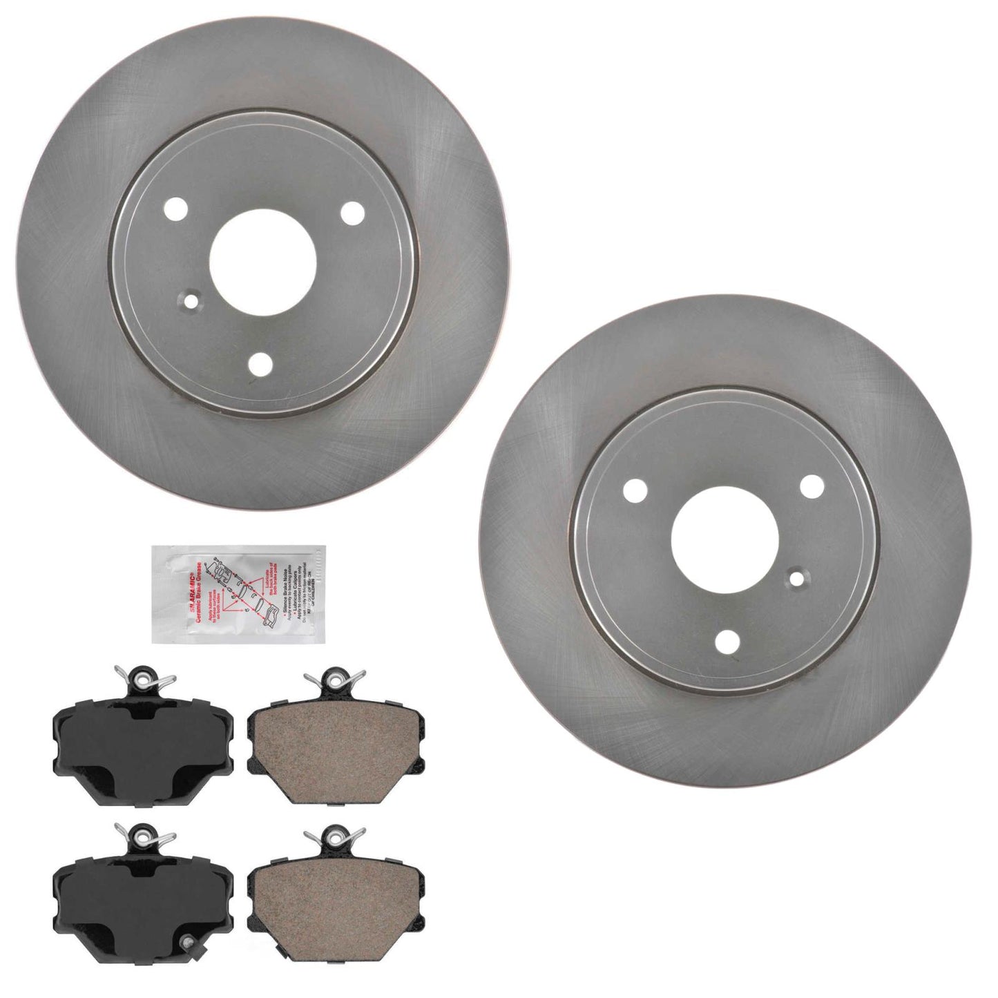 Front Brake Rotors & Brake Pads For 2005 2012 2013 2014 2015 Smart Car Fortwo