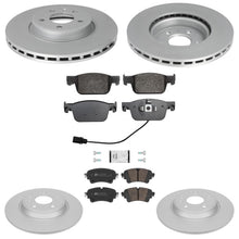 Front Rear Disc Brake Rotors & Euro R90 Pads for Audi A4 2017 2018 2019 2020
