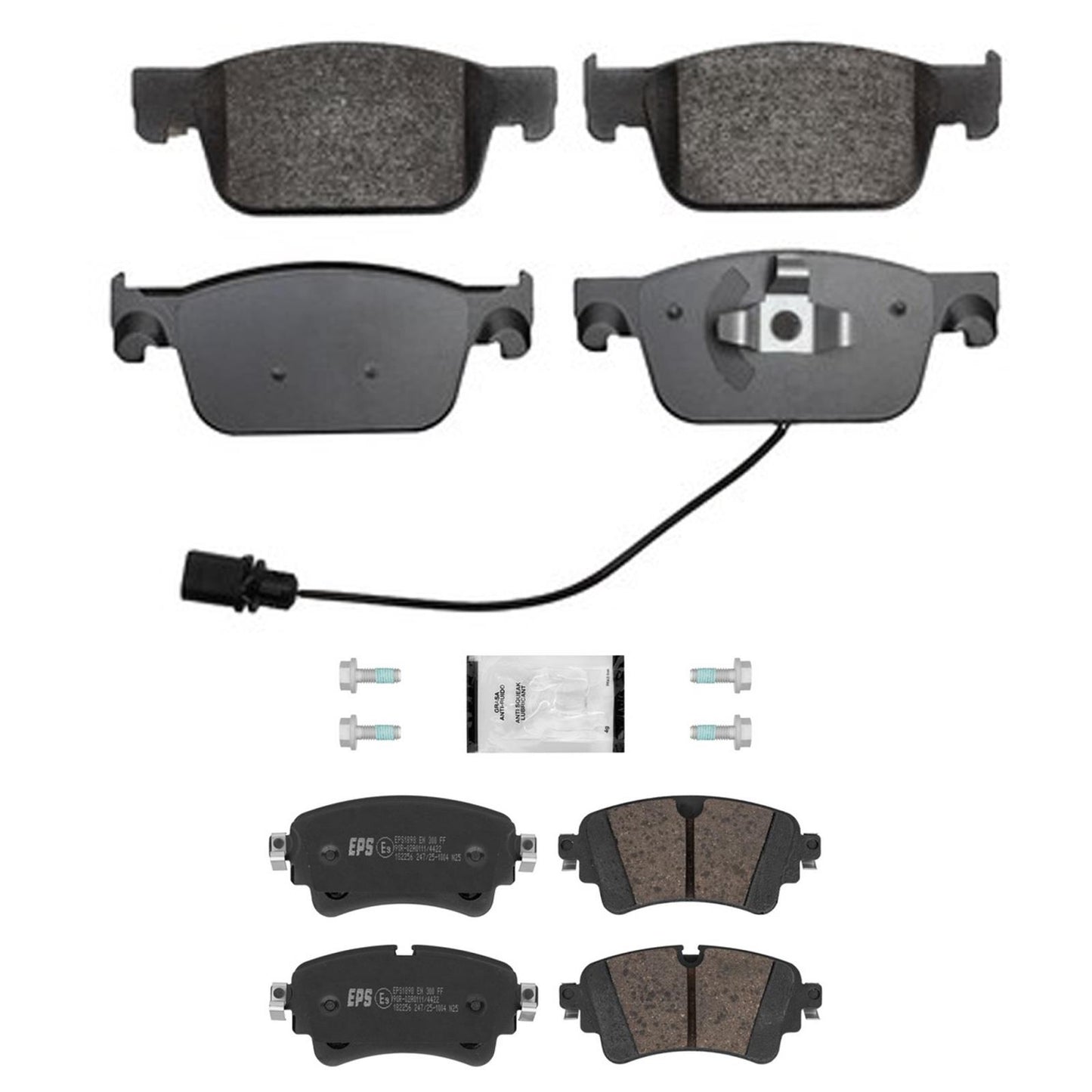 Front Rear Disc Brake Pads Euro R90 Pads for Audi A4 2017 2018 2019 2020