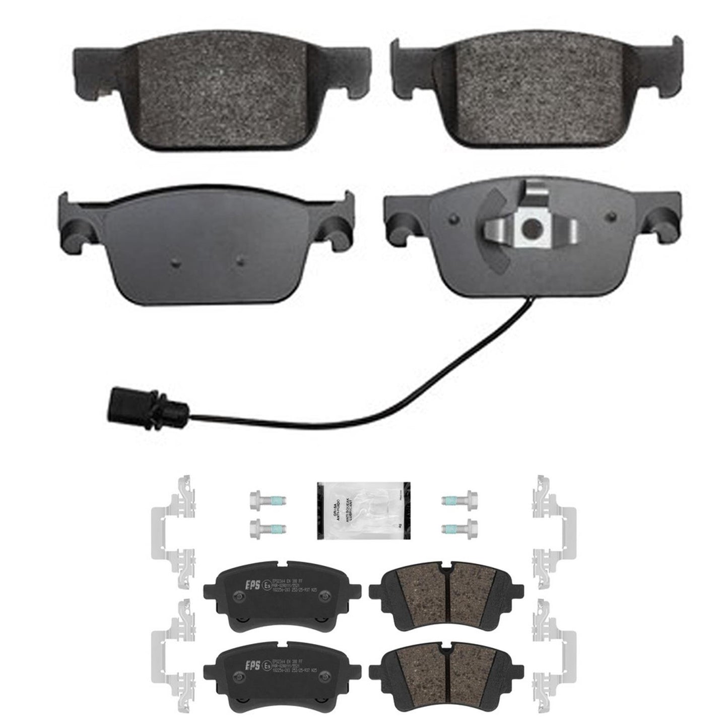 Front Rear Disc Brake Pads Euro R90 Pads for Audi A4 Quattro 2021 2022 2025