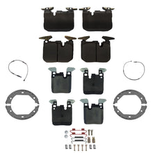 Front & Rear Disc Brake Pads Parking Shoes for BMW 435i 2014 2016 Blue Caliper