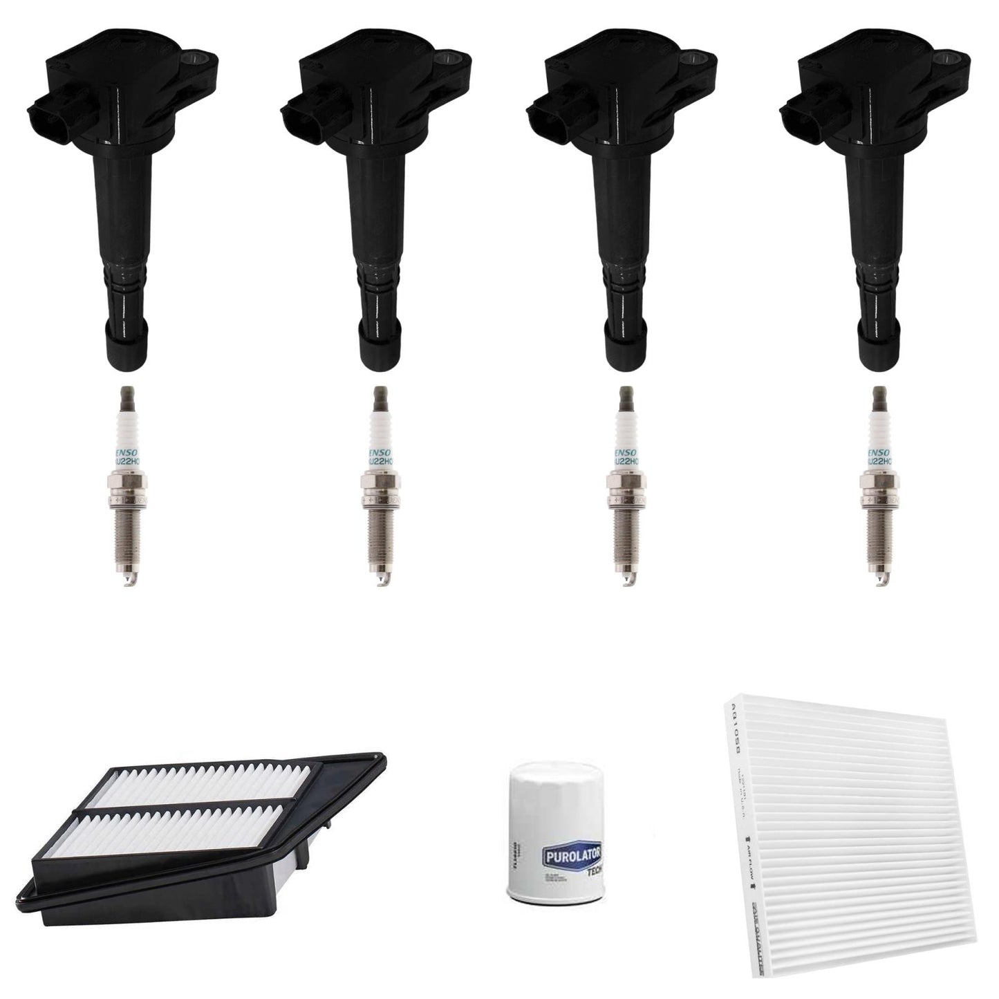 Ignition Coil Iridium Spark Plugs Tune Up Kit For Acura TSX 2.4L 2009 2010 2014