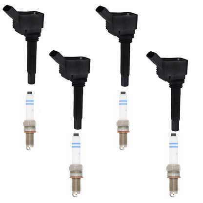 Ignition Coil & Double Platinum Spark Plugs For A3 Sportback E-tron 1.4L 16-18