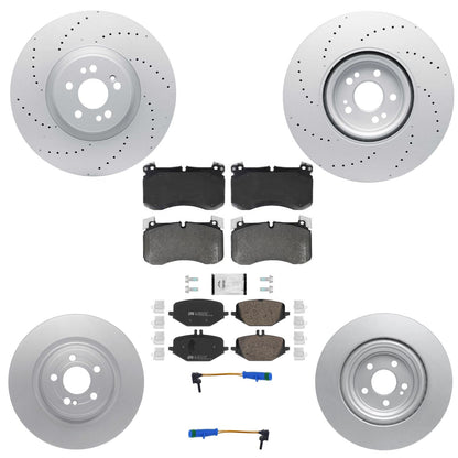 Front & Rear Brake Rotors & EPS Brake Pads For Mercedes Benz GLE450 2020-2025