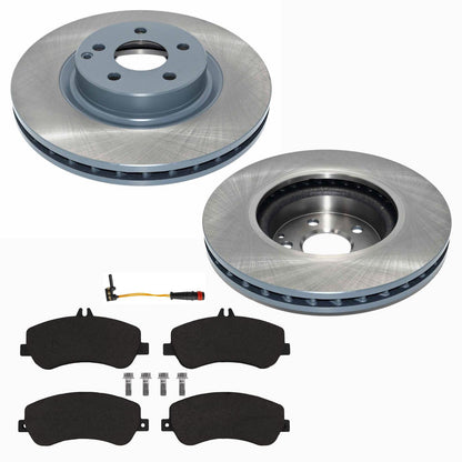 Front Geo Coated Brake Rotors & EPS Brake Pads For GLK350 2010 2012 2013 2015