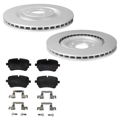 350MM Rear Disc Brake Rotors & EPS R90 Brake Pads for Audi Q7 2020 2022 2026
