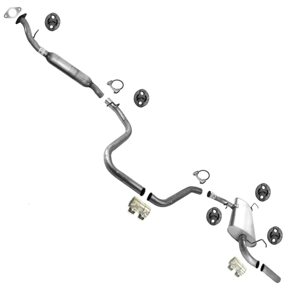 Colgadores de juntas de silenciador de tubo de sistema de escape para Pontiac G6 2.4L 2006-2007 - Photo 1