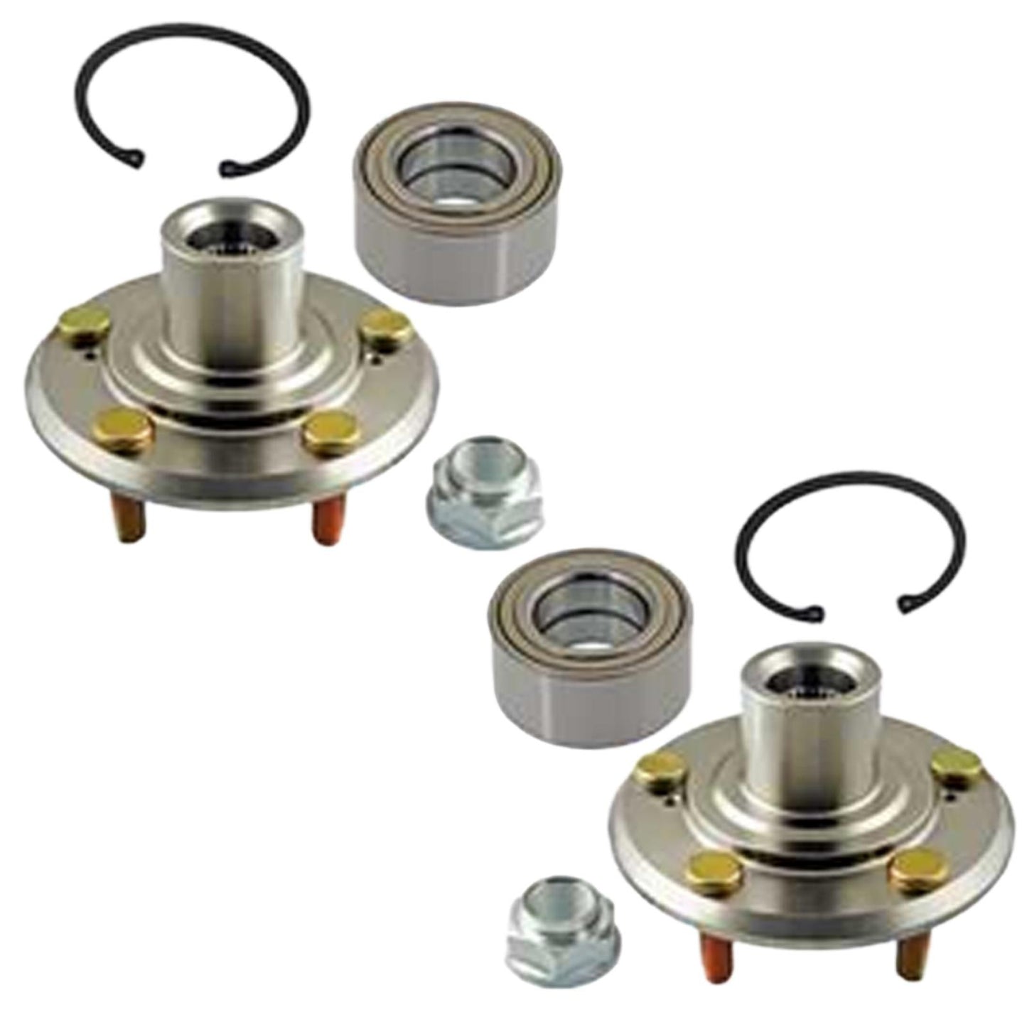 2 Front Hub & Hub Bearing Kit for Acura MDX 2001-2002 / Honda Pilot 2003-2004