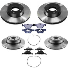 Upgraded Front & Rear Carbon Coated Rotors & EPS Brake Pads For BMW 335xi 2007