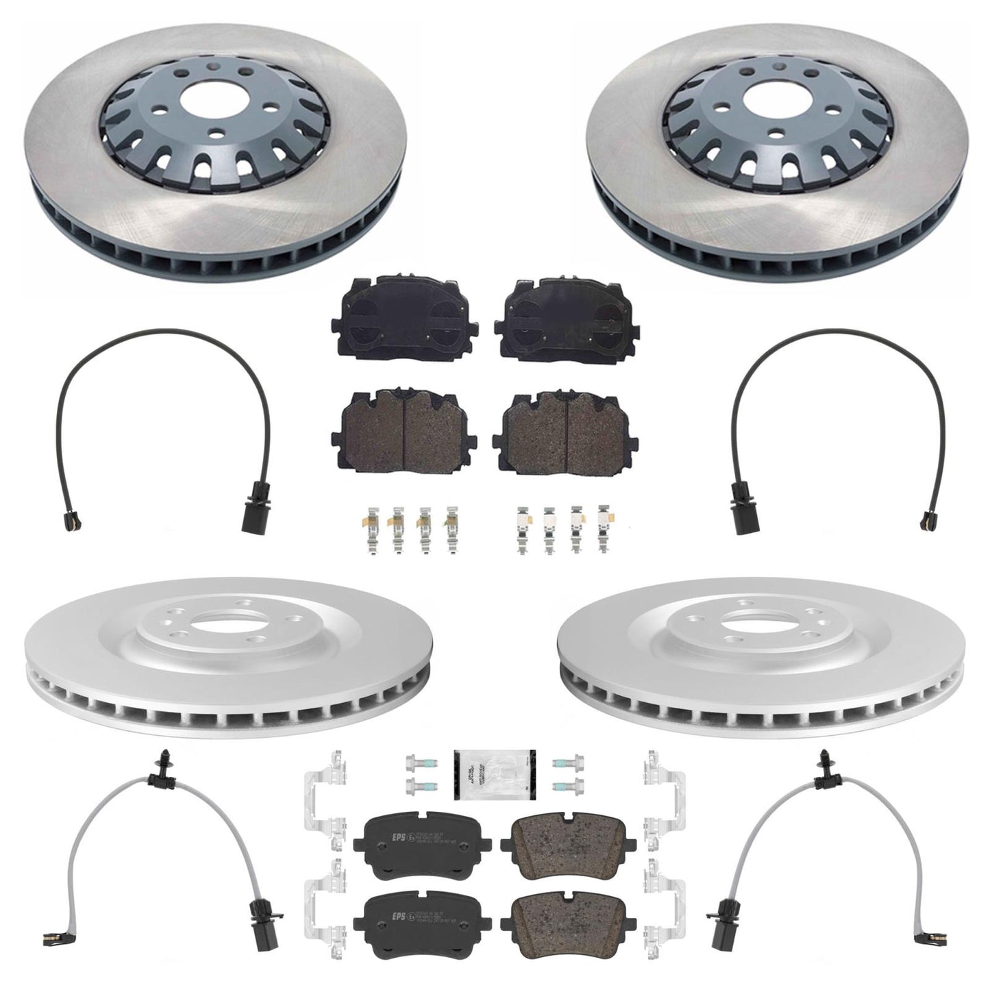 Front Rear Disc Brake Rotors R90 Brake Pads for Audi e-tron Sportback 2020 2023