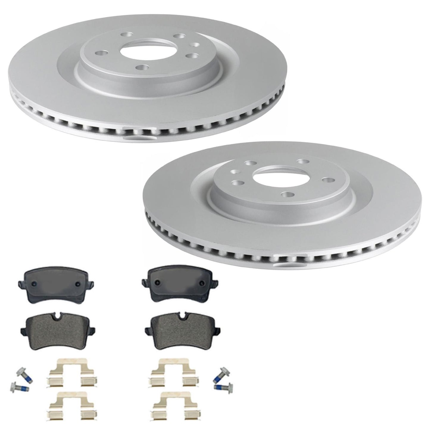 Rear Disc Brake Rotors & R90 Brake Pads for Audi A6 Quattro 2012 2013 2014 2018