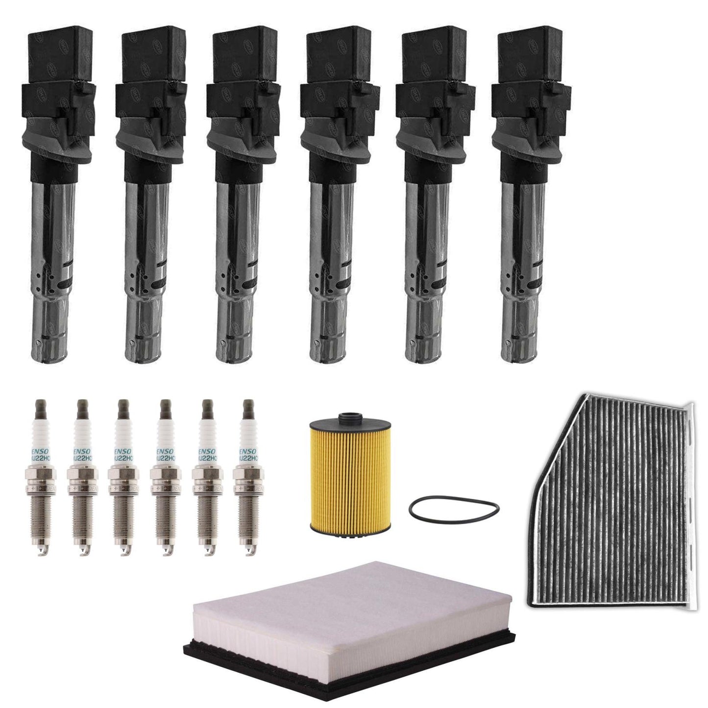 Ignition Coil Spark Plugs Tune Up kit For Volkswagen Passat 3.6L 2012 2013 2018